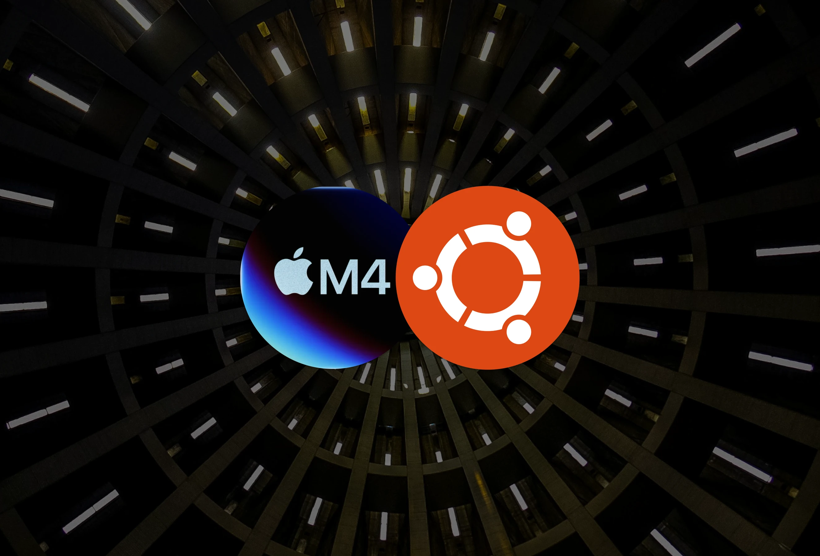 在 Apple Silicon 上通过 UTM 运行的 Ubuntu 25.04